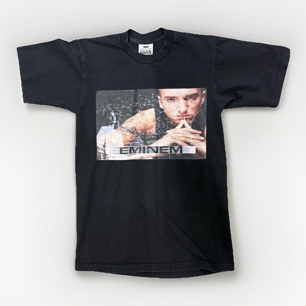 Vintage Eminem Show T-Shirt Size S Pro Club Heavyweight Y2K Rap Tee USA Made